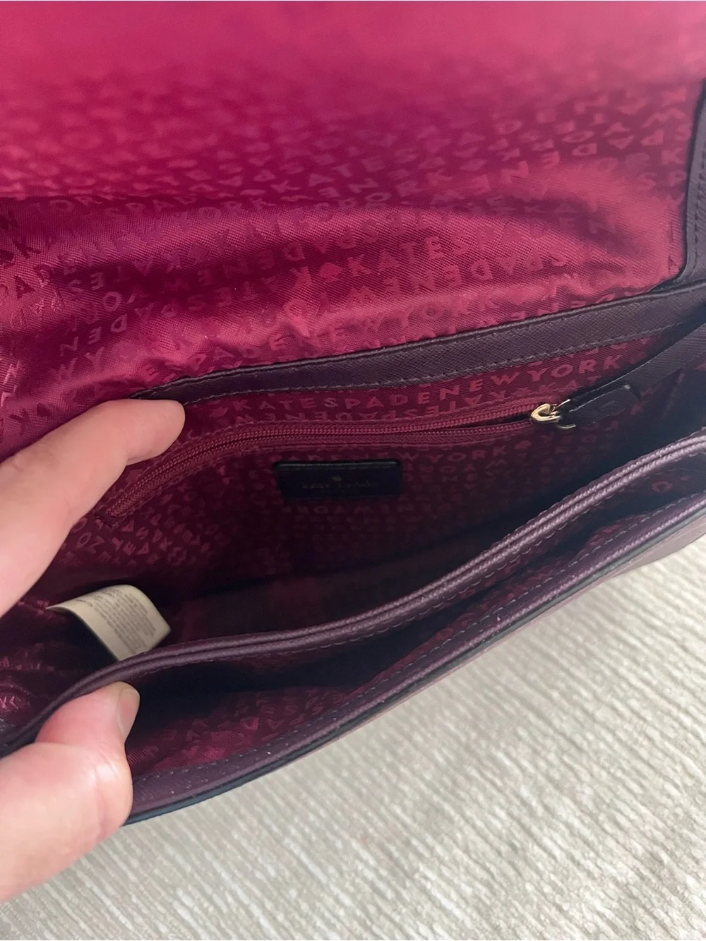 Kate Spade Eggplant Purple Crossbody Purse Women